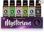 Eternal Essence Oils Mysterious Set of 6 Premium Fragrance Oils - Coconut Lime Verbena, Cabernet & Neroli, Dragons Blood, Wild Watermelon, Monkey Farts, and Black Oak Currant Scented Oils - 10ML