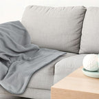 Newwiee 100 Pcs Fleece Throw Blankets Bulk 50'' x 60'' Oeko-tex Standard 100 Certified Spring Outdoor Wedding Guest Blankets Lightweight for Sleepover Donation Lap Pet Sofa Home (Gray)