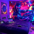 NYZE Horse Tapestry for Bedroom, Music Wall Tapestry, Party Decor Glow in the Dark Room Decor Tapestries, Cool Galaxy Planet Wall Hanging, Wall Hanging for Room Dorm 79in×59in