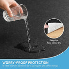 Warmstar 5x7 FT Non Slip Rug Pad,100% Waterproof Felt Rug Pad for Hardwood Floors,1/8” Thick Soft Carpet Pad with Natural Rubber Backing, Secure Grip & Floor Protection