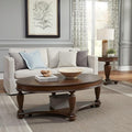 Liberty Furniture Allington Opt 3 Piece Set for Living Room - Cocktail Table, 2 Round End Tables - Satin Sienna
