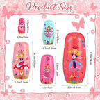 Gejoy Russian Nesting Dolls for Kids Handmade Matryoshka Wooden Stacking Toys Nesting Dolls Collectible Gifts for Winter Christmas Holiday Present Boys Girls Adults Home Decor(Flower Fairy)