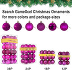 Fuchsia 4.0" X Large Christmas Balls - Christmas Tree Decoration Ornaments Shatterproof Hanging Balls for St Patrick's Day Easter Valentine Decorations Set of 4pcs Hot Pink Ornaments