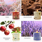 Valentine’s Day Gift Candles for Girlfriend & Wife-Scented Soy Candles Rose,Lavender,Sandalwood & Apple Fragrance with Gift Box, Romantic Aromatherapy Relaxation