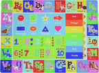 Baby Play Mat for Floor, Non-Slip Playmat for Toddlers & Infants, Extra Thick Large Padded Educational ABC Kids Rug for Crawling & Playing Super Soft Plush Surface to Keep Safe(60"x80")