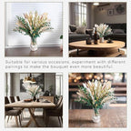 Green Pampas Grass Bouquet – Boho Home & Wedding Floral Arrangements – Dried Pampas Grass Decor for Living Room, Fireplace, and Modern Farmhouse