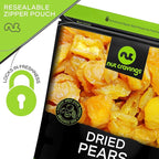 NUT CRAVINGS - Dried California Pears, No Sugar Added, Unsweetened (16oz, 1 LB) Tu Bishvat Favorite - Sweet Healthy Snack, Vegan, Kosher, Resealable Bag