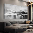 Black and White Abstract Canvas Wall Art Decor Modern Wall Decorations Home paintings Decor Wall Art Prints Artwork for Living Room Bedroom Kitchen Office Decor 20" × 40"