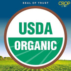 CROP BY POP - Organic Sun Dried Apricots, No Sugar Added, Unsulphured (32oz, 2 LB) Tu Bishvat Favorite - Sweet Healthy Snack, USDA Organic, Non GMO, Vegan, Kosher Resealable Bag