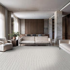 Modern Micro Loop Indoor Area Rugs for Living Room Bedroom Kitchen Geometric Pebble White 6x9 Luxury Durable Low and High Pile Non-Shedding Stain Resistant Soft Area Carpet 6 x 9