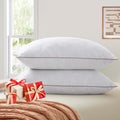 Bafode Goose Feather Pillows, Bed Pillows, Queen Size Set of 2, Hotel Pillows for Sleeping, White Pillows Soft Down Alternative Pillows 20x30