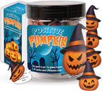 Positive Pumpkin Jar for Women & Teens, Decorative Jar with 60 Uplifting Messages, Non-Lighted Pumpkin Jar for Desk & Shelf, Fall Gift Basket Idea