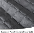 Recliner Sofa Covers 100% Waterproof Velvet L Shape Recliner Couch Covers for Dogs Pets Washable Anti Slip 1 Additional Couch Cover for Reclining Couch (Additional Seat, Dark Gray)