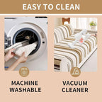 HAOMAIJIA Boho Couch Covers for Sofa, Waterproof Couch Cover for Dogs Soft Chenille Jacquard Non Slip Sofa Covers for Pets Washable Couch Protector (Brown, 36.5" x 82" 1 Pack)