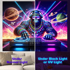 NYZE Astronaut Space Tapestry for Bedroom, Glow in the Dark Room Decor Wall Tapestries, Cool Galaxy Planet Wall Hanging, Wall Hanging for Men Guys Gamer Room Dorm Living Room 79in×59in