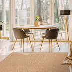 House, Home and More Skid-Resistant Carpet Indoor Area Rug Floor Mat - Praline Brown - 8 Ft X 10 Ft - Non Slip Rubber Backing, Stain Resistant, Dog Friendly, Living Room Bedroom Kitchen Entryway