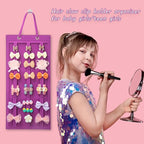 SMUK Hanging Hair Claw Clip Organizer - Large & Small Claw Clip Storage Display for Thick Hair, On Wall, Door, Wardrobe