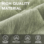 H.VERSAILTEX Couch Cover Chenille Pet Fuzzy Sofa Covers for 2 Cushion Couch Anti Slip Washable Sofa Slipcovers with Strap Soft Couch Protector Cover for Dogs Cats Kids(40" x 50", Tender Green)