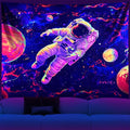 NYZE Astronaut Space Tapestry for Bedroom, Glow in the Dark Room Decor Wall Tapestries, Cool Galaxy Planet Wall Hanging, Wall Hanging for Men Guys Gamer Room Dorm Living Room 59in×51in