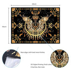 CHDGDHC Butterfly Moth Tapestry,Hippie Floral Aesthetic Wall Tapestries, Psychedelic Aesthetic Decor, Large Tapestry for Bedrooms, Living Rooms, and Dorms-60x44 Inch