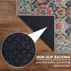 Keen Home Design 2x3 Rug - Machine Washable Entry Rug with Non-Slip Backing, Ideal for Enteryway, Kitchen, Bathroom, Laundry Room - Vintage, Easy Clean, Durable, Low Pile Rug - (2' x 3')