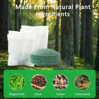 Mouse Rodent Repellent, 24 Pack Peppermint Oil Mouse Repellent Balls for Rats Mice Deterrent, Natural Mouse Traps for Indoor Outdoor Use, Keep Rodents Away from Garden and Home, Family & Pet Safe