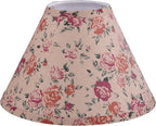 Aspen Creative 56042, Hardback Empire Transitional UNO Shade in Peanut Brown Floral Pattern, 4" Top x 10" Bottom x 7" Slant, Slip UNO 33mm Table Lamp