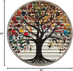 Tree Of Life, Carved Wood Wall Art, 3D Wall Decor, Home Decor, Housewarming Gift, Wall Hangings, Round Wall Art, Wooden Wall Decor,Home Art, Home Decor