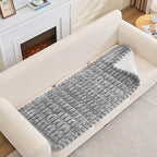 Couch Cover for Dogs, Non Slip Fuzzy Pet Couch Covers for Sofa,Couch Covers for Sofa Pet Friendly,Thick Soft Sofa Slipcovers Cushion Protector(Light Gray, 28" x 59"/70 x 150cm)