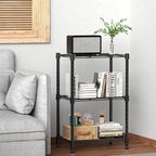 450 lbs Steel Storage Shelving 3-Tier Utility Shelving Unit Steel Organizer Wire Rack for Home,Kitchen,Office (11.8" D x 17.7" W x 26.3" H) | 450 lbs, for Home, Kitchen, Office