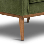 Poly & BARK Gus Lounge Chair in Distressed Green Velvet