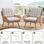 Tiita Outdoor Cushions Square Floor Pillow Thicken Tufted Seat Pad Large Floor Cushion for Yoga Meditation Living Room