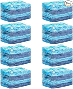 TAILI 8 Pack Vacuum Storage Bags, Jumbo Cube (31x40x15 Inch), Extra Large Vacuum Seal Bags for Clothing, Comforters, Blankets, Bedding, Sweater, Space Saver, Closet Organizers, Blue
