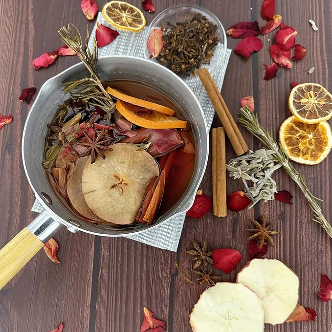 Simmering Potpourri, Simmer Pot Potpourri - Dried Orange Slices, Cinnamon, Cloves, Apple Slice, Rosemary, Apple Slice, Perfect Christmas House Warming Hostess Gift