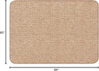 House, Home and More Skid-Resistant Carpet Indoor Area Rug Floor Mat - Praline Brown - 5 Ft X 7 Ft - Non Slip Rubber Backing, Stain Resistant, Dog Friendly, Living Room Bedroom Kitchen Entryway