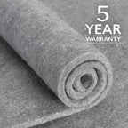 RUGPADUSA - Eco-Plush - 9'10" x 13'10" - 3/8" Thick - 100% Felt - Extra Cushioned Rug Pad - Available in 3 Thicknesses, Many Custom Sizes