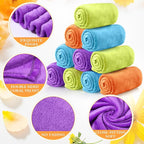 Tinideya 12 Pcs Flannel Fleece Throw Blanket Bulk 50 x 60 Inch Soft Fleece Blanket Warm Throw Blanket Coral Blankets for Couch Sofa Home Wedding Gifts Season (Bright Color)