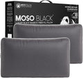 2-Pack King Size Cooling Pillow – 100% Viscose Derived from Bamboo, Charcoal – Firm Bed Pillows for Back and Stomach Sleepers – Hypoallergenic Comfort, Neck Alignment