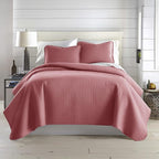 Southshore Fine Living, Inc. Queen/Full Size Quilt Bedding Set with 2 Pillow Shams, Soft Comfy Queen Coverlet/Full Size Bedspread, Machine Washable, Easy Care, Oversized for Total Coverage, Marsala