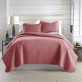 Southshore Fine Living, Inc. Twin XL Quilt Set with Pillow Sham, Quilted Twin Bedspread, Coverlet, Oversized Bed Quilt for Full Coverage, Soft and Comfy, Easy Care, Machine Washable, Marsala