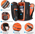 Travel Carry on Backpack, Extra Large Expandable 45L Backpack for Flight approved, 17.3" Laptop with USB Charging Port Backpacks, Water Resistant Computer Business Backpack for Men & Women
