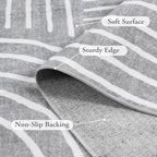 Lahome Abstract 8x10 Area Rugs for Living Room, Non Slip Bedroom Rug 8x10 Under Bed, Soft Grey Ultra-Thin Accent Carpet for Dining Room Office(8x10ft,Gray)