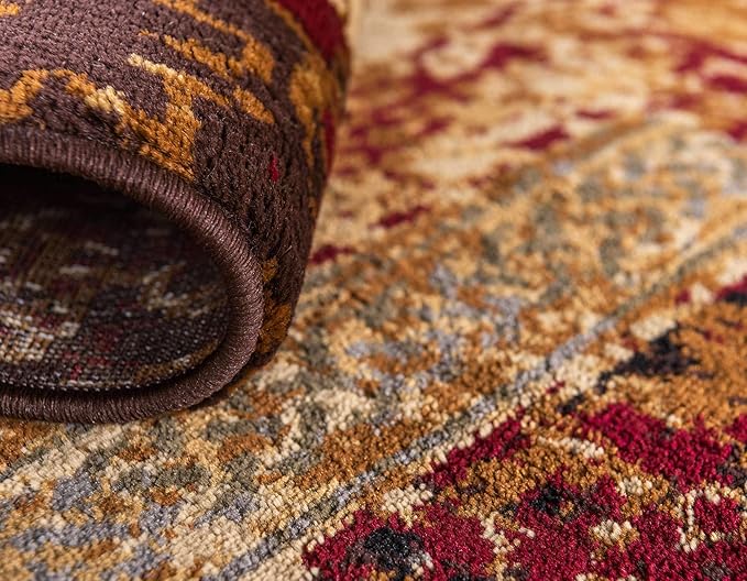 Unique Loom Barista Collection Area Rug - Arusha (4' 1" x 6' 1" Rectangle, Beige/ Black)