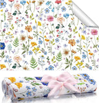 BBTO 20 Sheet Scented Drawer Liners for Dressers 15.8" x 22" Scented Fragrant Cabinet Paper Liners Non Adhesive Drawer Paper Mats for Bedroom Home Closet Shelves(Wildflower)
