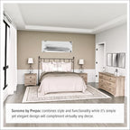 Prepac Sonoma 6-Drawer Double Dresser for Bedroom, Wide Chest of Drawers, Traditional Bedroom Furniture, 59" wide x 17.5" deep x 29" tall, Drifted Gray