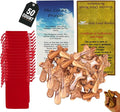 Holy Land Market Comfort/Holding Cross Also Known as Palm or Hand Cross With Velvet Bag And Two Certificates (4 Inches) (50)