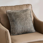 FUTEI Gray Green Decorative Throw Pillow Covers 18x18 Inch Set of 2,Soft Faux Raccoon Fur Textured Cushion Case,Modern Home Luxurious Decor for Couch Bed Living Room