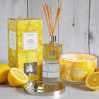 HomeWorx by SLATKIN + CO. Candle- Sun Kissed Lemon, 18 oz. 4-Wick Premium Scented Candle - 30-55 Hours Burn Time