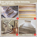 PURE ERA Bullnose Carpet Stair Treads Set Tape Free Non-Slip Indoor Stair Protectors Pet Friendly Rugs Covers Soft Skid Resistant Washable Reusable 9.5" x 30"(7 Pieces,Cream Gray)
