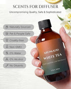 Aromadd White Tea Diffuser Oil Inspired by Luxury Hotel Scent, Essential Oils for Waterless Diffuser, White Tea & Bergamot, Long-Lasting & Natural Home Fragrance - 6.76 fl oz (200 mL)
